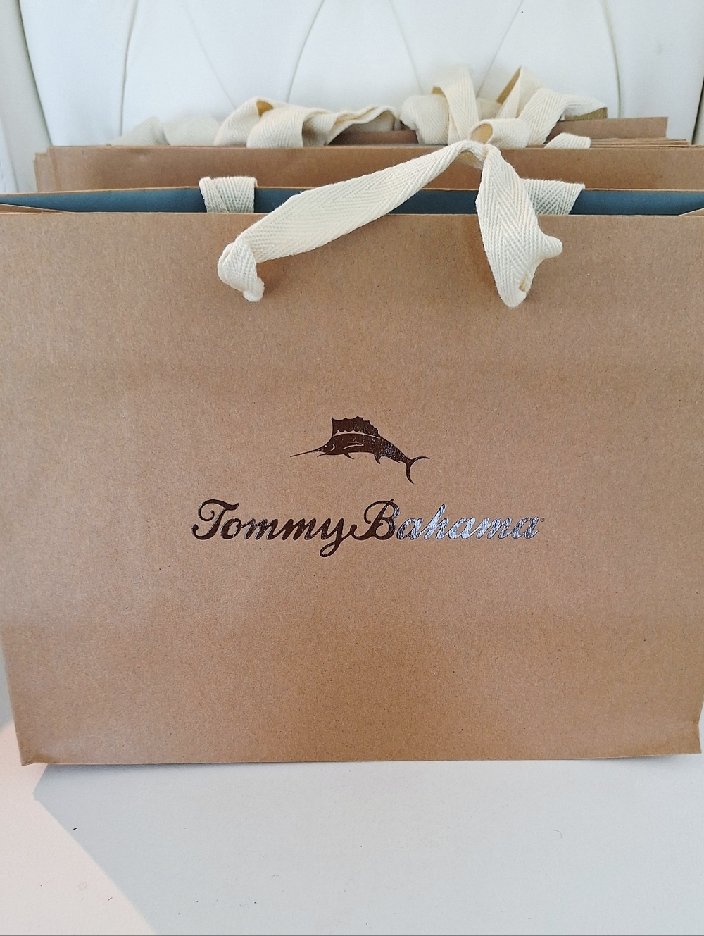 Tommy Bahama Shopping Bags Paper And Twill Lot Of 11